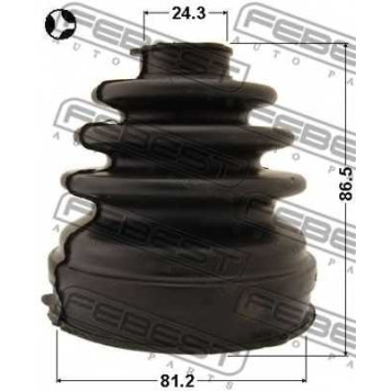 Пыльник приводного вала FEBEST 1715-A6T-1