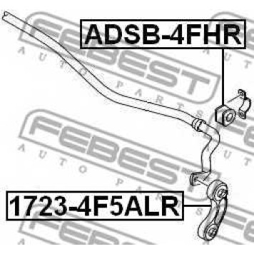 Тяга / стойка стабилизатора FEBEST 1723-4F5ALR-1