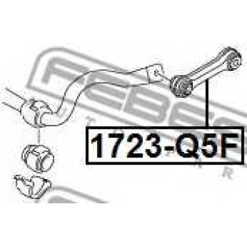 Тяга / стойка стабилизатора FEBEST 1723-Q5F-1