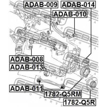 Ступица колеса FEBEST 1782-Q5R-1