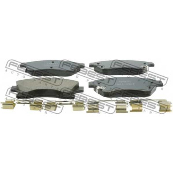 Колодки тормозные дисковые передний <b>FEBEST 1801-ASJF</b>