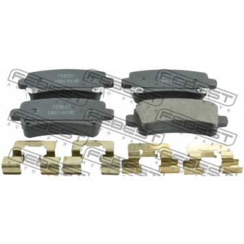 Колодки тормозные дисковые задний <b>FEBEST 1801-INSR</b>