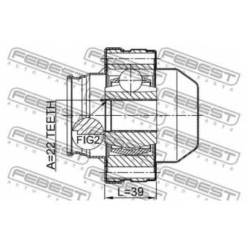 Шарнир продольного вала FEBEST 1811-ANTSHA-1