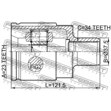 Шарнир приводного вала FEBEST 1811-ASJRH-1