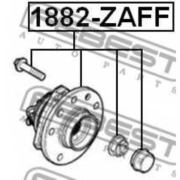 Ступица колеса FEBEST 1882-ZAFF-1