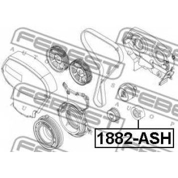 Паразитный / ведущий ролик зубчатого ремня FEBEST 1887-ASH-1