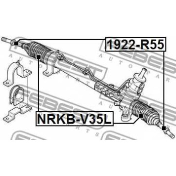 Осевой шарнир рулевой тяги FEBEST 1922-R50-1