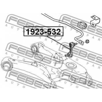 Тяга / стойка стабилизатора FEBEST 1923-532-1