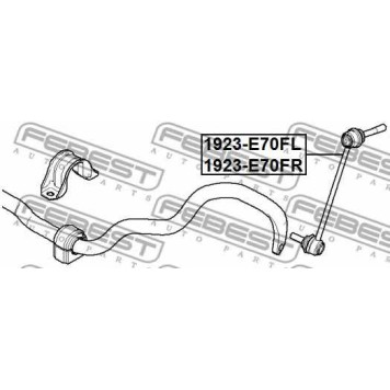 Тяга / стойка стабилизатора FEBEST 1923-E70FL-1