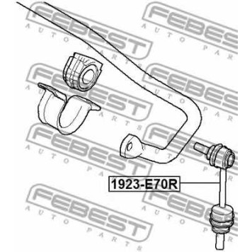 Тяга / стойка стабилизатора FEBEST 1923-E70R-1
