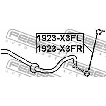 Тяга / стойка стабилизатора FEBEST 1923-X3FR-1