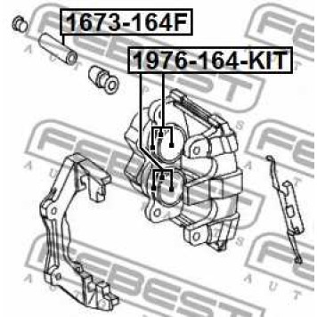 Поршень корпуса скобы тормоза FEBEST 1976-164F-KIT-1