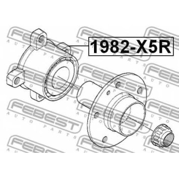Ступица колеса FEBEST 1982-X5R-1