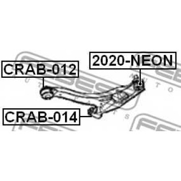 Несущий / направляющий шарнир FEBEST 2020-NEON-1