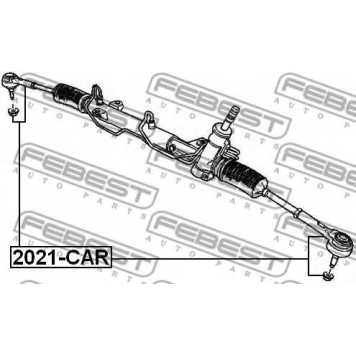 Наконечник поперечной рулевой тяги FEBEST 2021-CAR-1