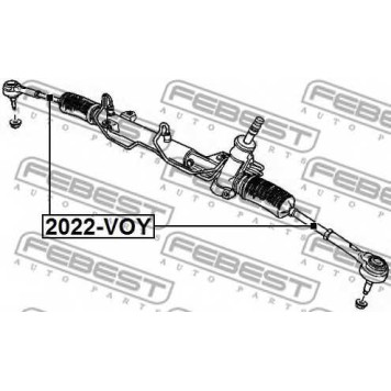Осевой шарнир рулевой тяги FEBEST 2022-VOY-1