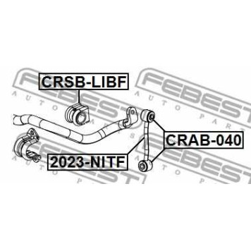 Тяга / стойка стабилизатора FEBEST 2023-NITF-1