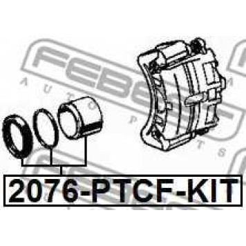 Поршень корпуса скобы тормоза FEBEST 2076-PTCF-KIT-1