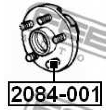 Болт крепления колеса FEBEST 2084-001-1