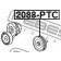 Паразитный / ведущий ролик поликлинового ременя FEBEST 2088-PTC
