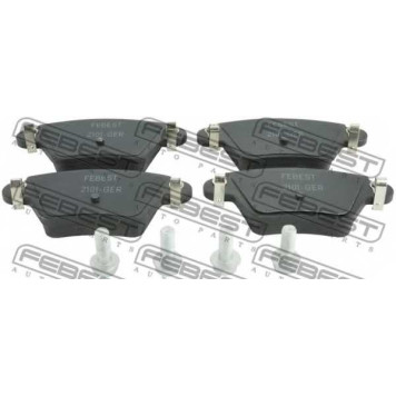 Колодки тормозные дисковые задний <b>FEBEST 2101-GER</b>