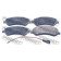 Колодки тормозные дисковые передний <b>FEBEST 2101-TT9F</b>