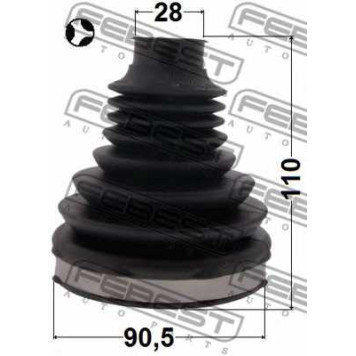 Пыльник приводного вала FEBEST 2115-TKE4WDT-1