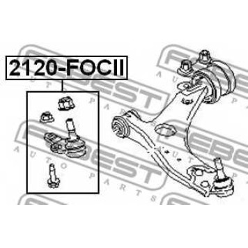 Несущий / направляющий шарнир FEBEST 2120-FOCII-1