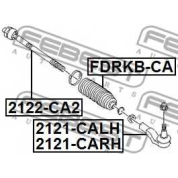 Наконечник поперечной рулевой тяги FEBEST 2121-CALH-1