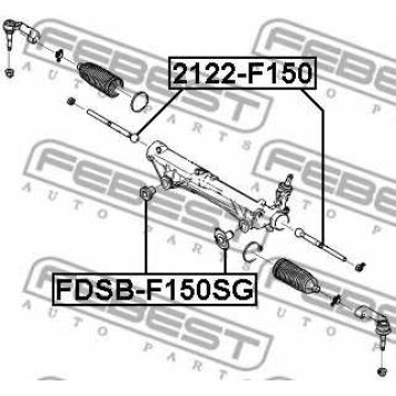 Осевой шарнир рулевой тяги FEBEST 2122-F150-1