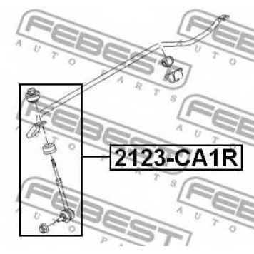 Тяга / стойка стабилизатора FEBEST 2123-CA1R-1