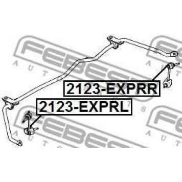 Тяга / стойка стабилизатора FEBEST 2123-EXPRL-1
