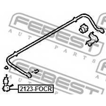 Тяга / стойка стабилизатора FEBEST 2123-FOCR-1