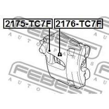 Ремкомплект тормозного суппорта FEBEST 2175-TC7F-1