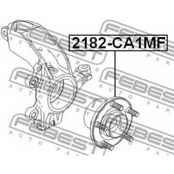 Ступица колеса FEBEST 2182-CA1MF-1
