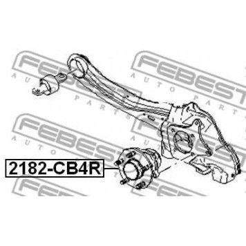 Ступица колеса FEBEST 2182-CB4R-1