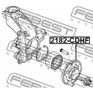Ступица колеса FEBEST 2182-CDHF-1