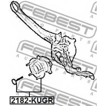 Ступица колеса FEBEST 2182-KUGR-1