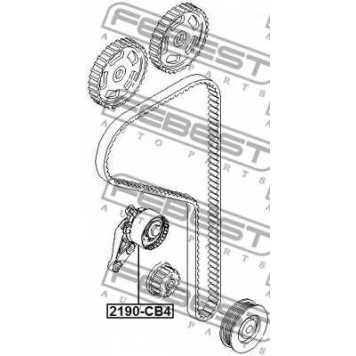 Натяжитель ремня ГРМ FEBEST 2190-CB4-1