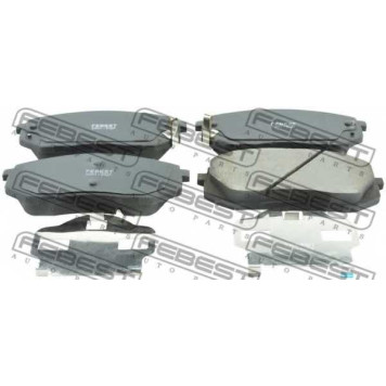 Колодки тормозные дисковые передний для HYUNDAI ix35(EL,ELH,LM), TUCSON(JM) / KIA CARENS(UN), SPORTAGE(JE#,KM#,SL) <b>FEBEST 2201-FQF</b>