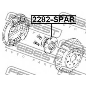Ступица колеса FEBEST 2282-SPAR-1