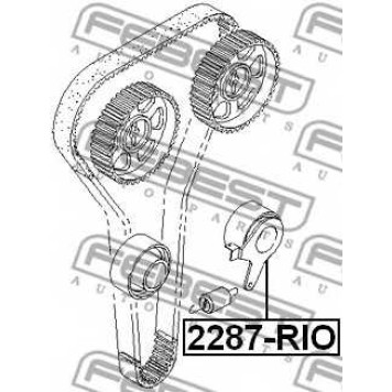 Натяжной ролик ременя ГРМ FEBEST 2287-RIO-1