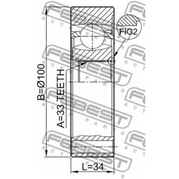 Шарнир приводного вала FEBEST 2311-5021-1