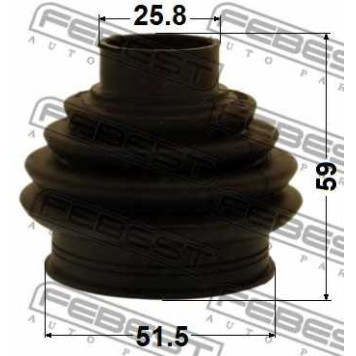 Пыльник приводного вала FEBEST 2315P-CCR-1