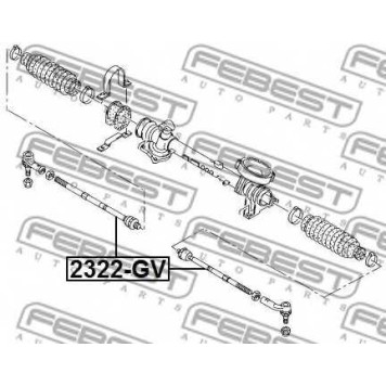 Осевой шарнир рулевой тяги FEBEST 2322-GV-1