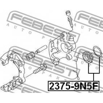 Ремкомплект тормозного суппорта FEBEST 2375-9N5F-1