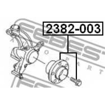 Ступица колеса FEBEST 2382-003-1