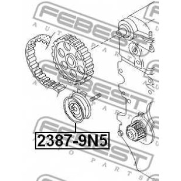 Натяжной ролик ременя ГРМ FEBEST 2387-9N5-1