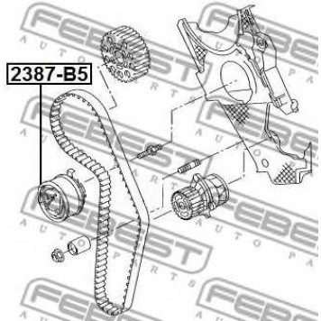 Натяжной ролик ременя ГРМ FEBEST 2387-B5-1
