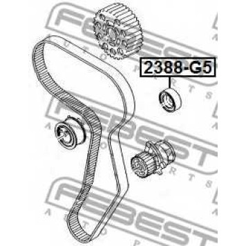 Паразитный / ведущий ролик зубчатого ремня FEBEST 2388-G5-1